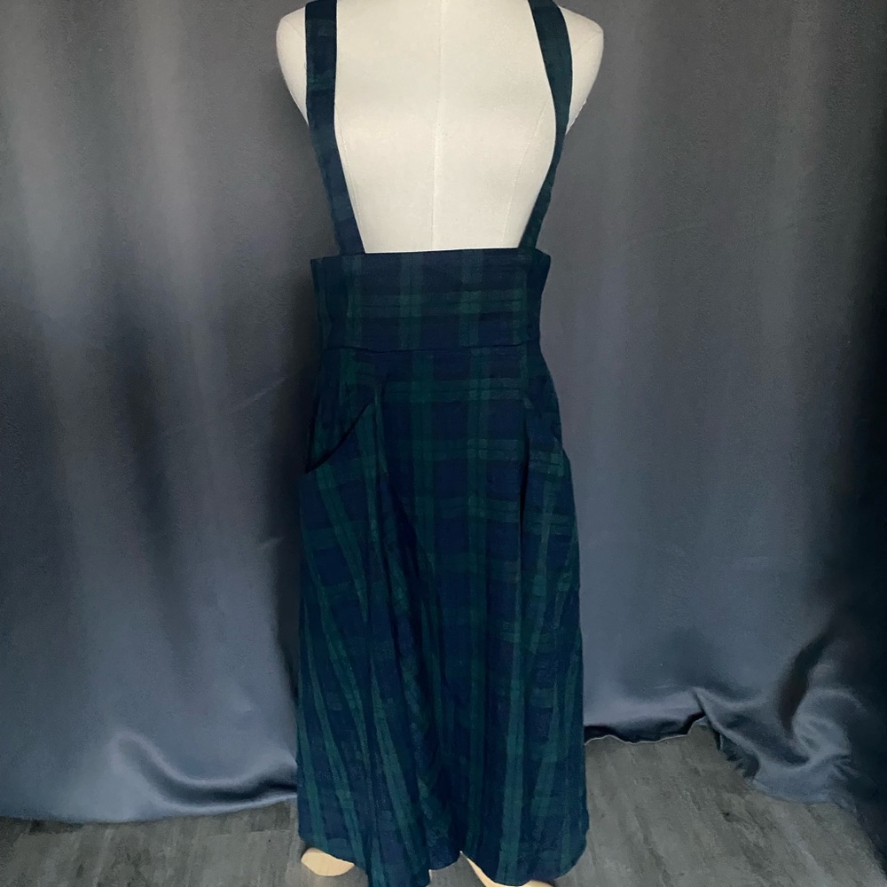 Collectif Alexa Blackwatch Check Swing Skirt